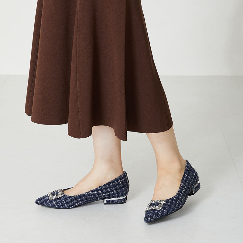 ORiental TRaffic「ビジューモチーフフラットパンプス/31302」|パンプス|