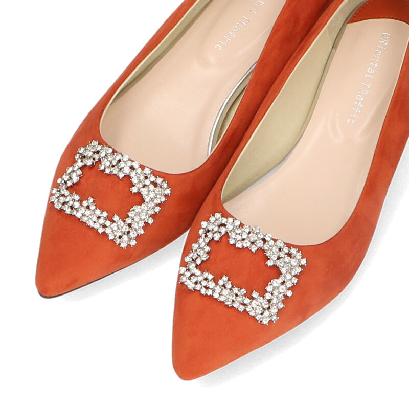 ORiental TRaffic「ビジューモチーフフラットパンプス/31302」|パンプス|