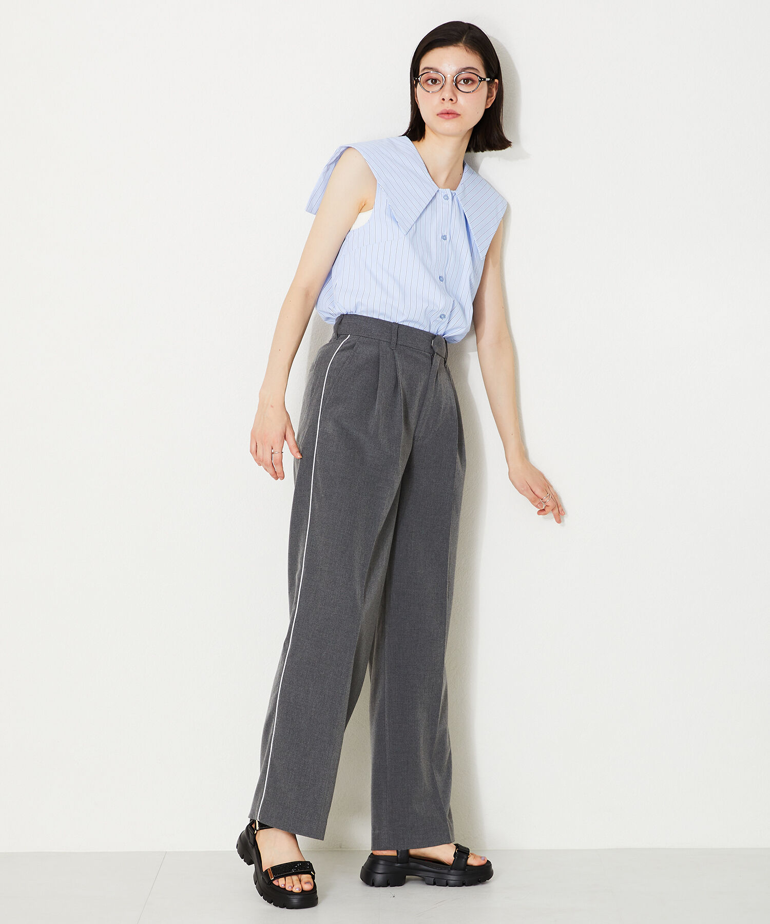 ORiental TRaffic「【定番】ビジューストラップスポーツサンダル/41220 スポサン 人気 トレンド 売れてる」|サンダル|