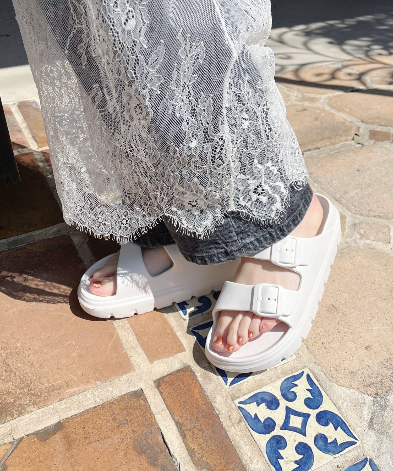 ORiental TRaffic「【リカバリーサンダル】ダブルベルト厚底サンダル/OT3220 軽量 フィット 人気 トレンド 厚底 サンダル」|サンダル|