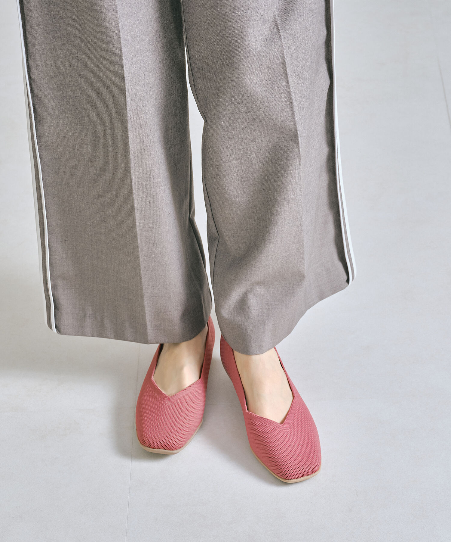 ORiental TRaffic「【洗濯OK】 ニットパンプス /R-3215 軽量 フラット ニット 通気性 柔らかい」|パンプス|