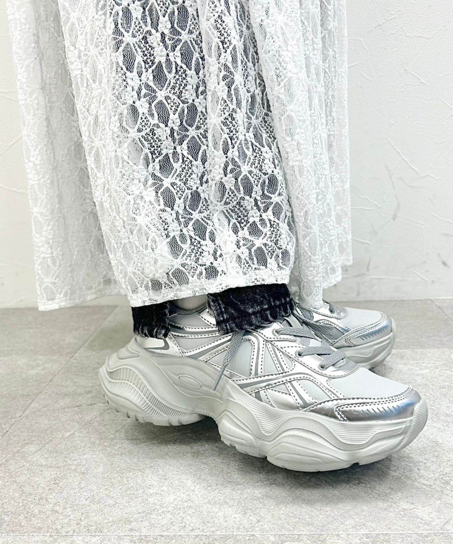 ORiental TRaffic「【アウトレット価格】ボリュームソールハイテクスニーカー/OT3747」|スニーカー|