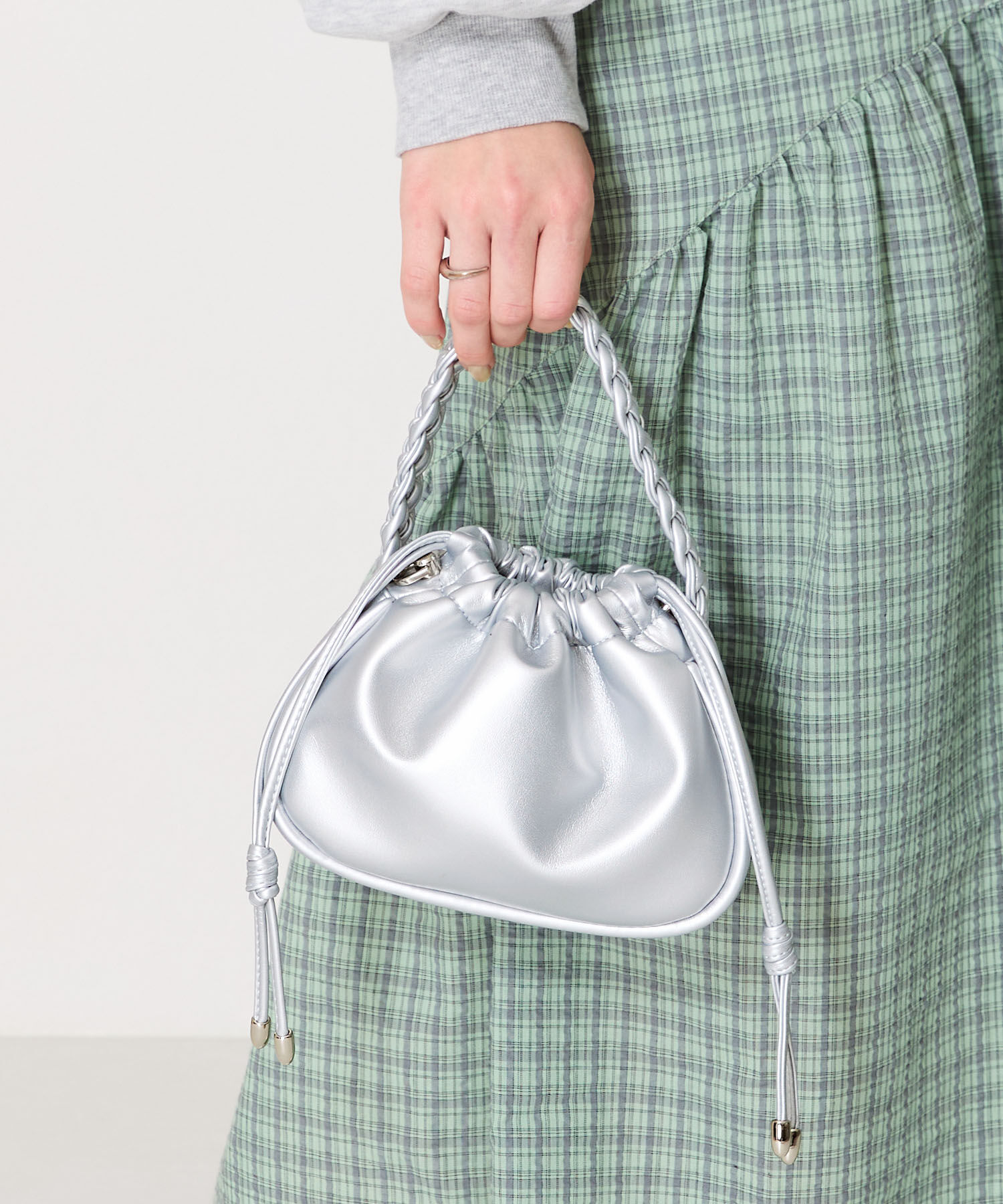 ORiental TRaffic「【トレンド】編み込みハンドバッグ/BA-244」|ショルダー・メッセンジャー|