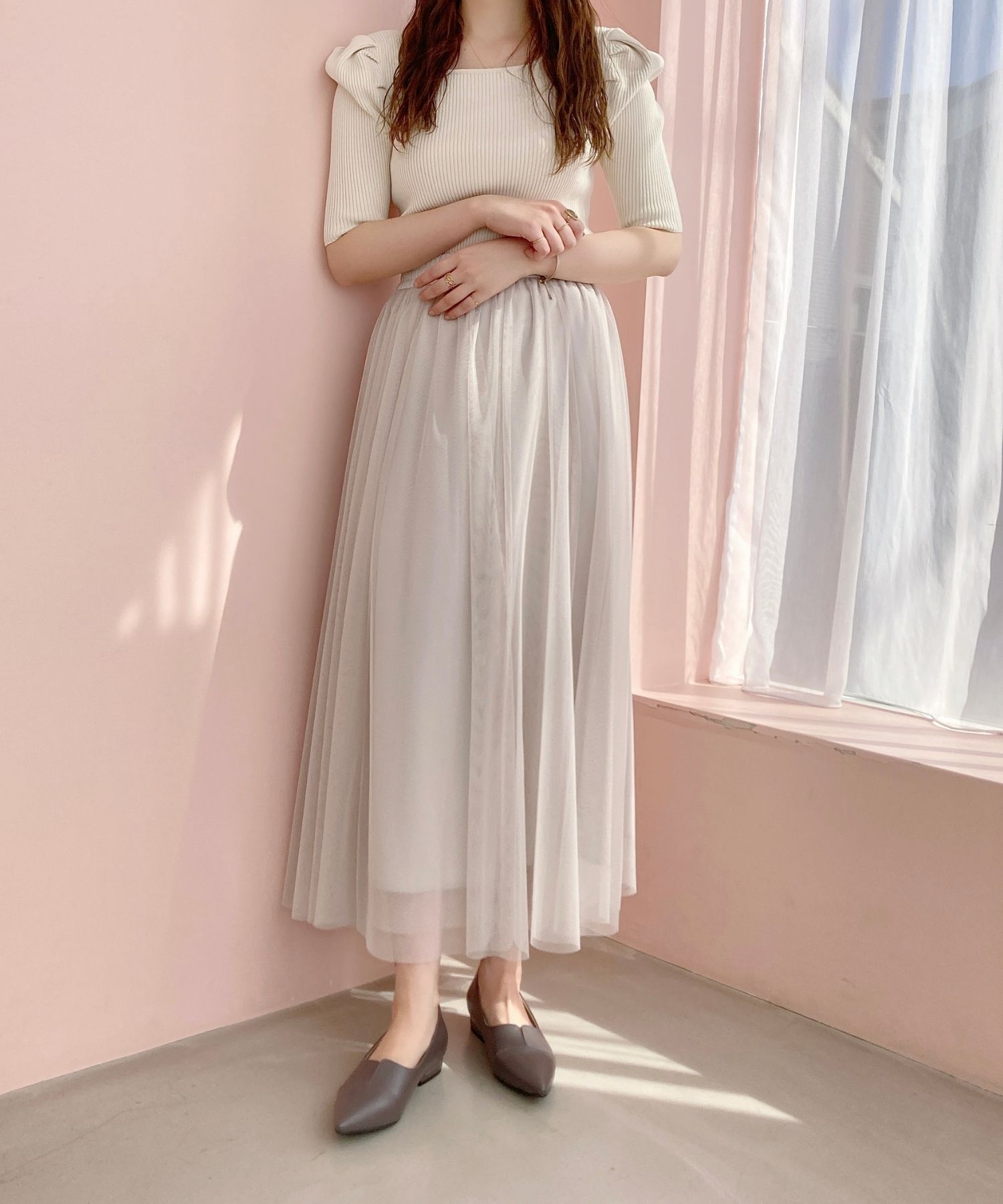 ORiental TRaffic「【WEB限定】メタリックライン フラット パンプス /45303 スリットパンプス 通勤靴」|パンプス|