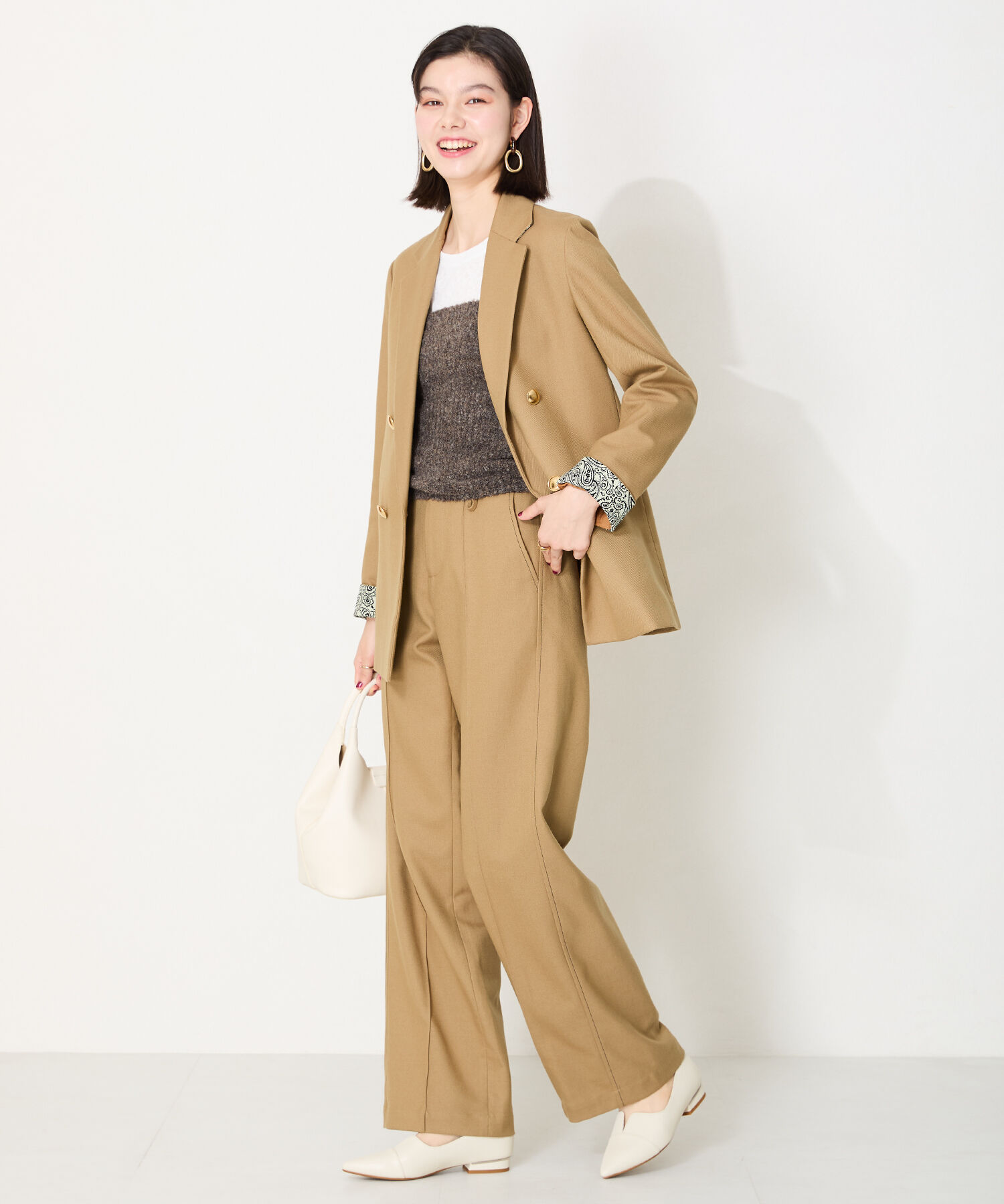 ORiental TRaffic「【WEB限定】メタリックライン フラット パンプス /45303 スリットパンプス 通勤靴」|パンプス|