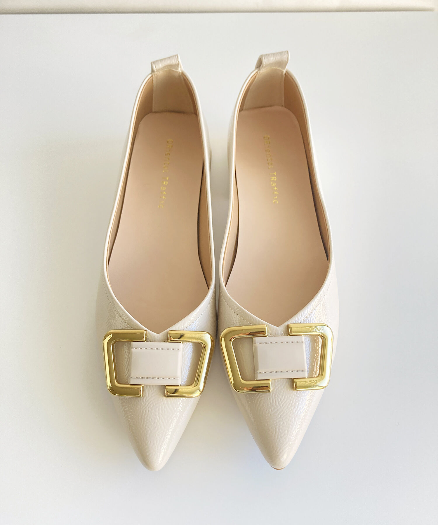 ORiental TRaffic「●2025春夏新作●ポインテッドトゥモチーフパンプス/51104 パンプス フラット 人気 トレンド」|パンプス|