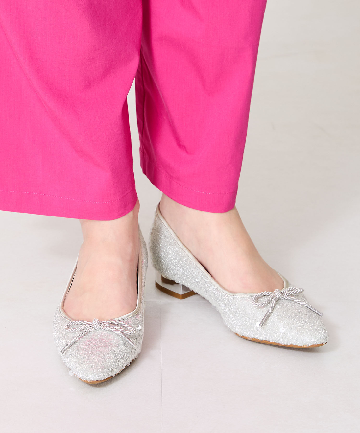 ORiental TRaffic「●2025春夏新作●スパンコールバレエシューズ/51109 バレエシューズ パンプス 人気 トレンド」|パンプス|