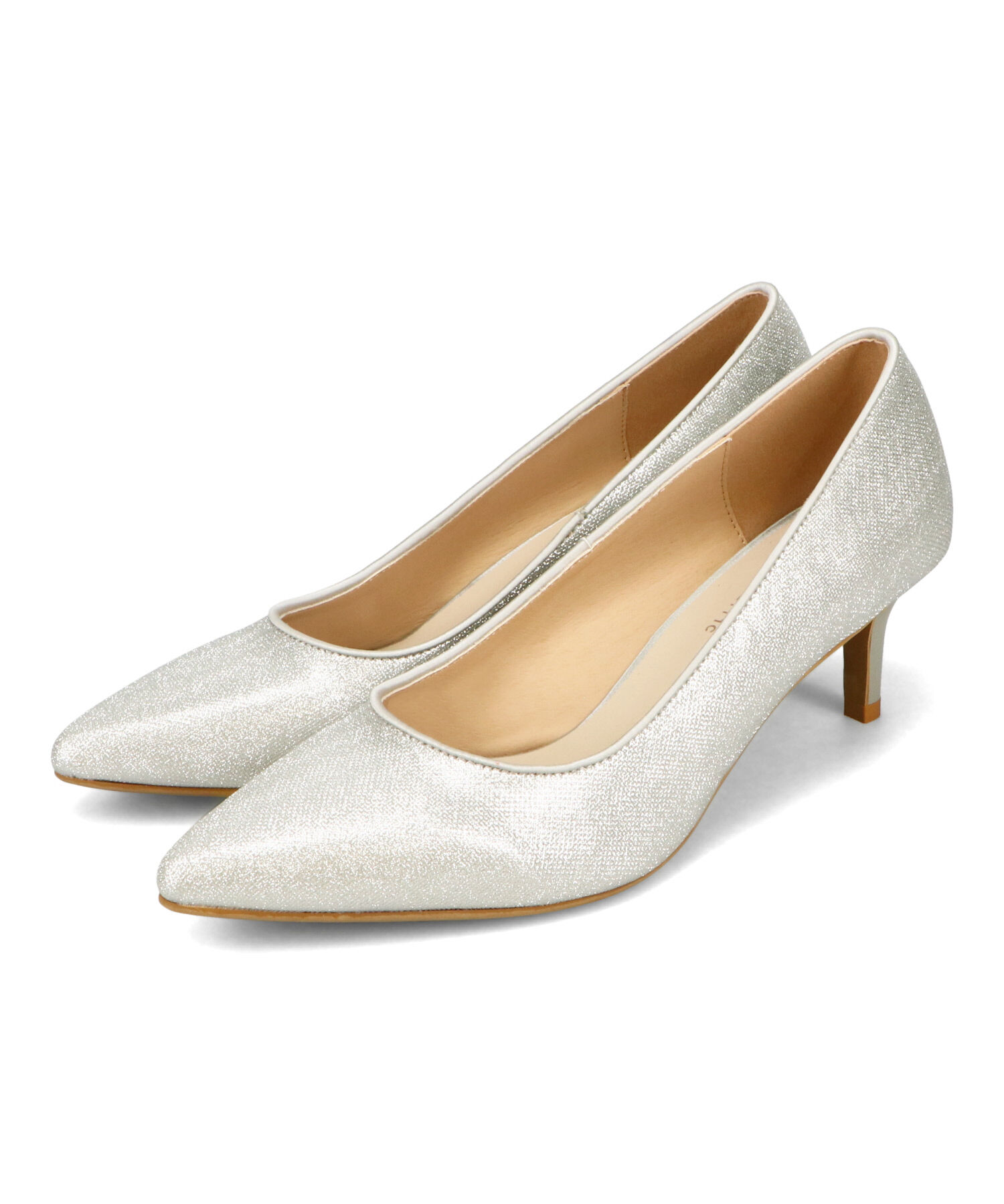 ORiental TRaffic「【オケージョン】 ポインテッドトゥ ラメ ヒール パンプス /MOR112 結婚式 パーティー 二次会」|パンプス|