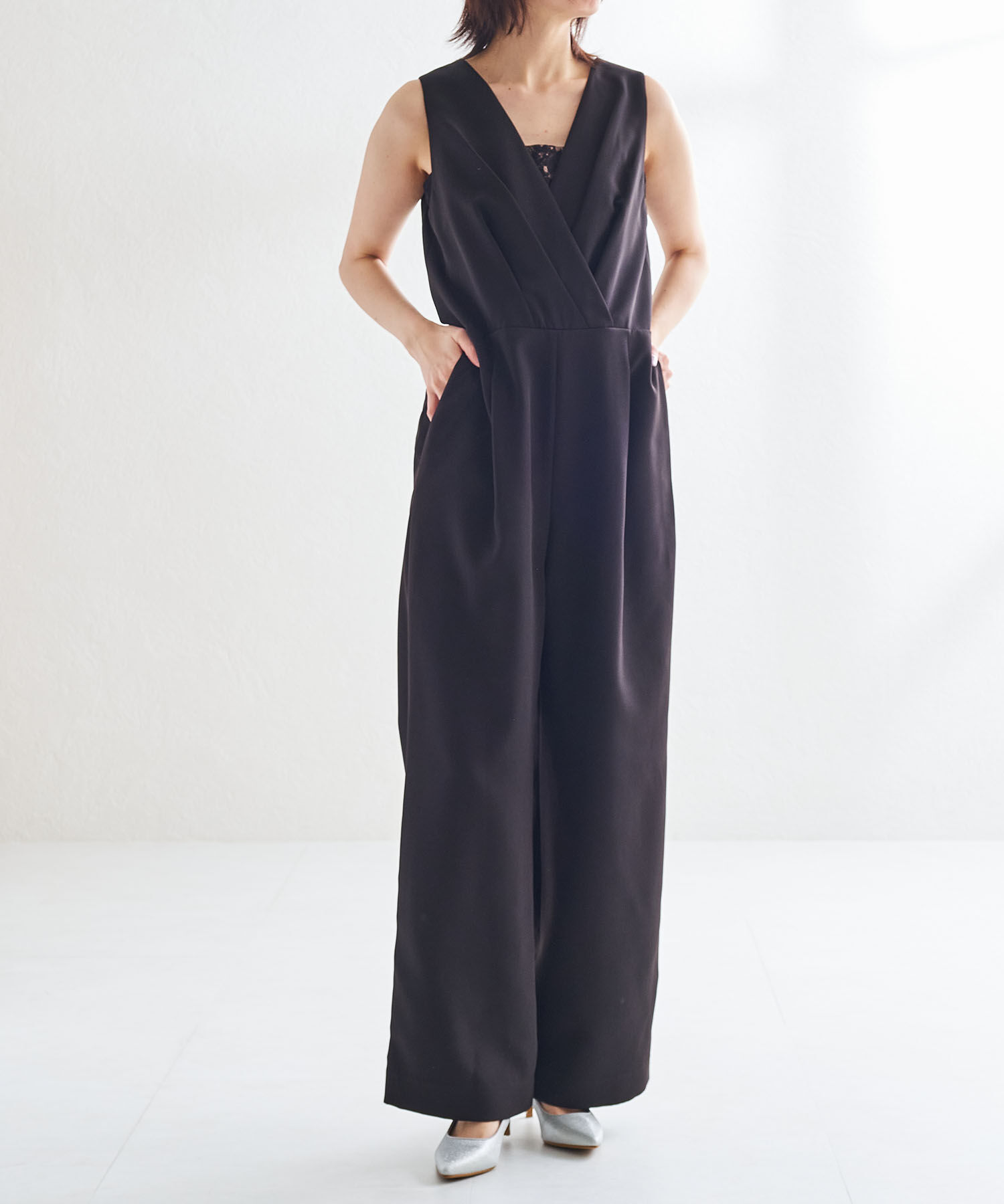 ORiental TRaffic「【オケージョン】 ポインテッドトゥ ラメ ヒール パンプス /MOR112 結婚式 パーティー 二次会」|パンプス|