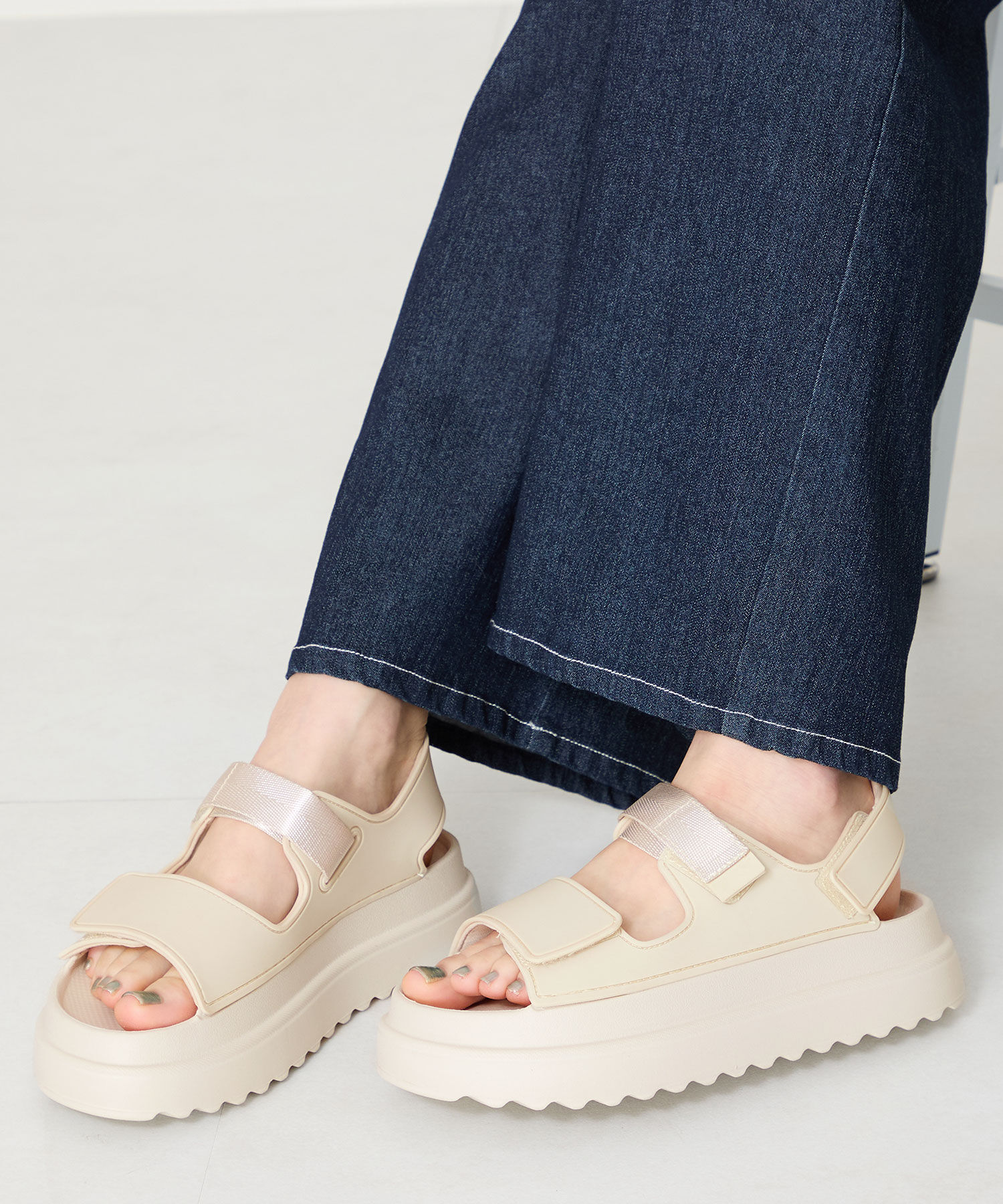 ORiental TRaffic「【リカバリーサンダル】ベルクロ EVAサンダル /OT3228 軽量 サンダル 人気 厚底」|サンダル|