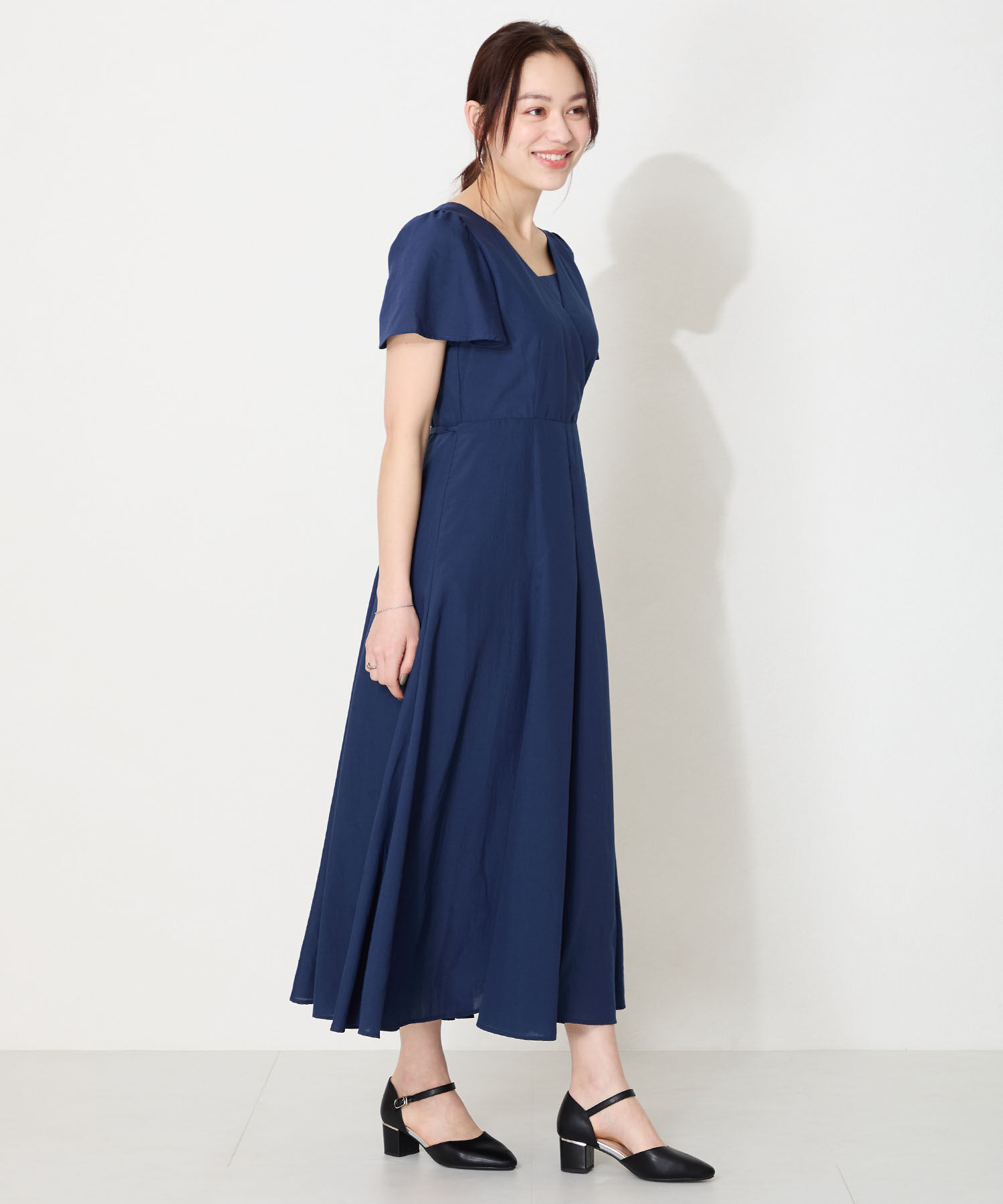 ORiental TRaffic「【WEB限定】アーモンドトゥ セパレートパンプス /55103 ストラップパンプス 太ヒール オフィス」|パンプス|