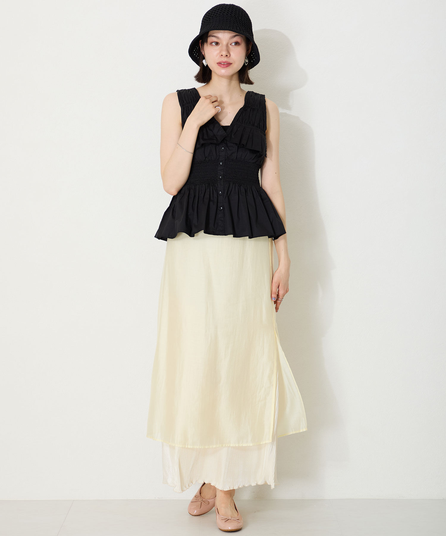 ORiental TRaffic「【防水】 ラウンドトゥ ヒール レインパンプス /R-1023 晴雨兼用 パンプス バレエシューズ クッション」|パンプス|