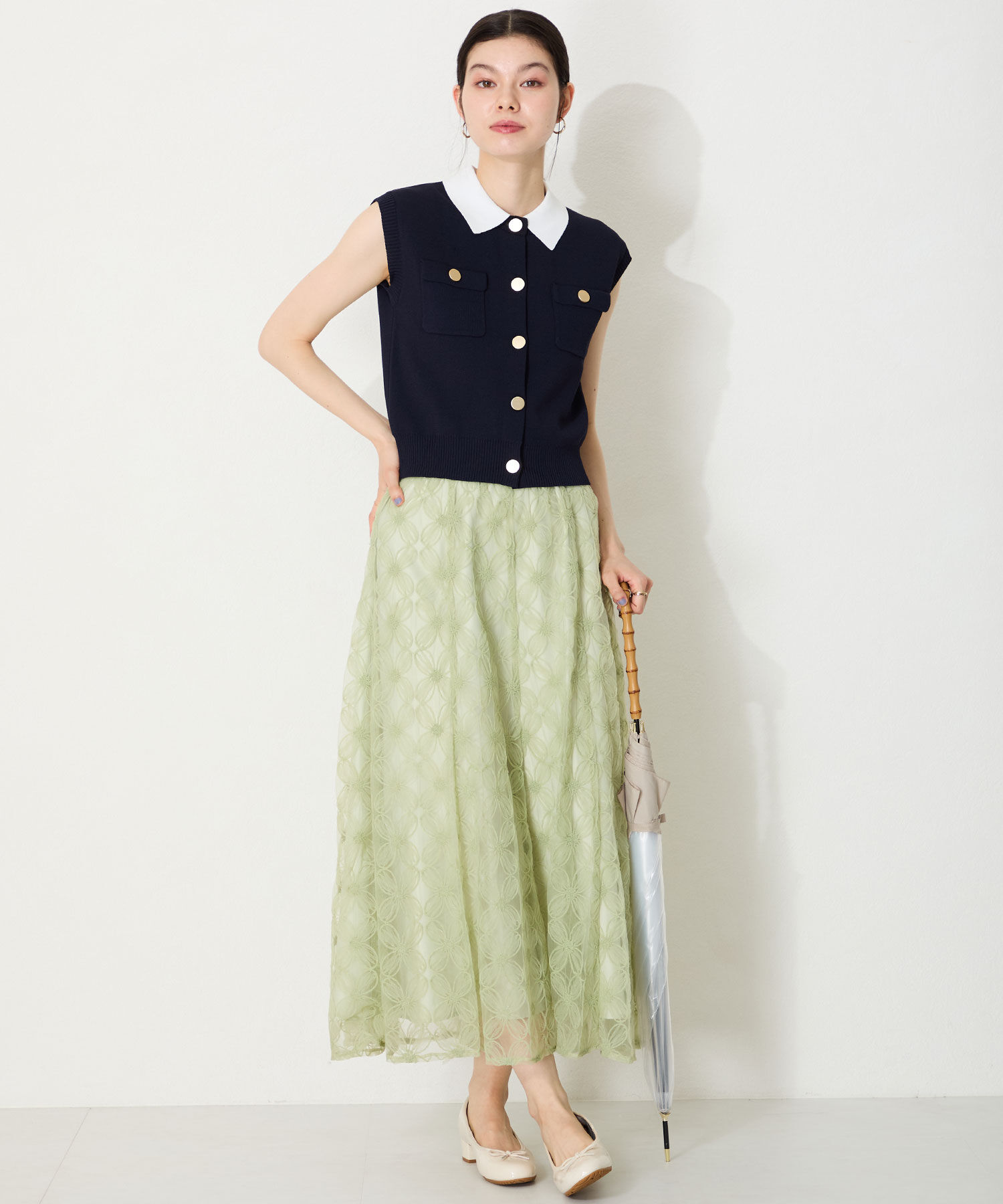 ORiental TRaffic「【防水】 ラウンドトゥ ヒール レインパンプス /R-1023 晴雨兼用 パンプス バレエシューズ クッション」|パンプス|