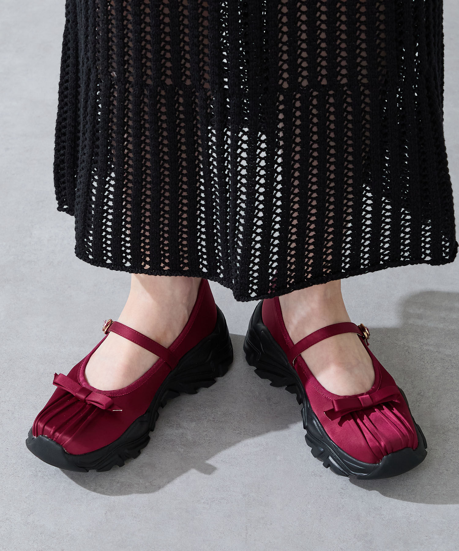 ORiental TRaffic「●2025秋冬新作● スニーカーソール バレエシューズ /51305 厚底」|スニーカー|