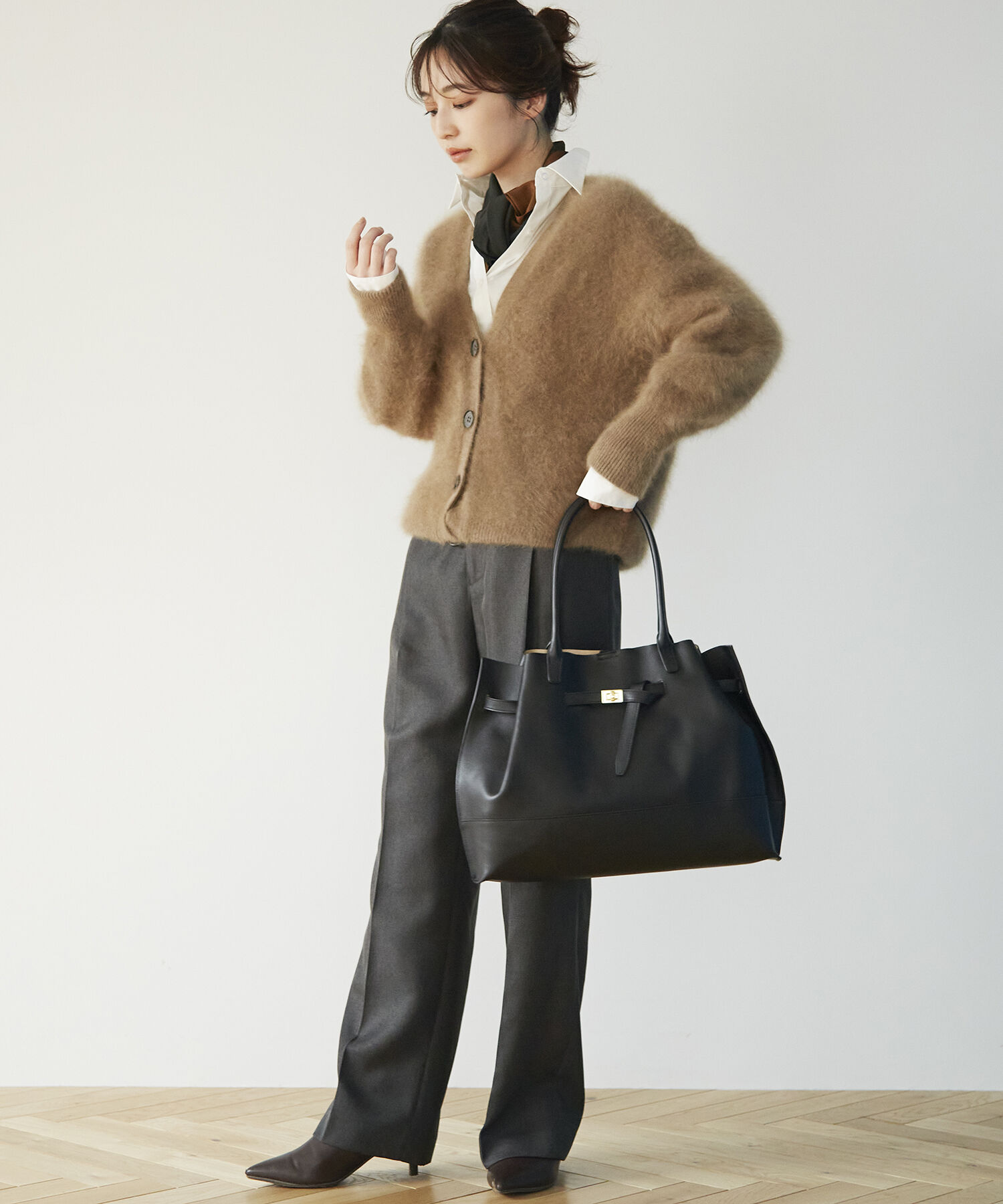 TOPKAPI TREASURE「シュリンクレザー ベルトデザインA4トートバッグ」|トートバッグ|