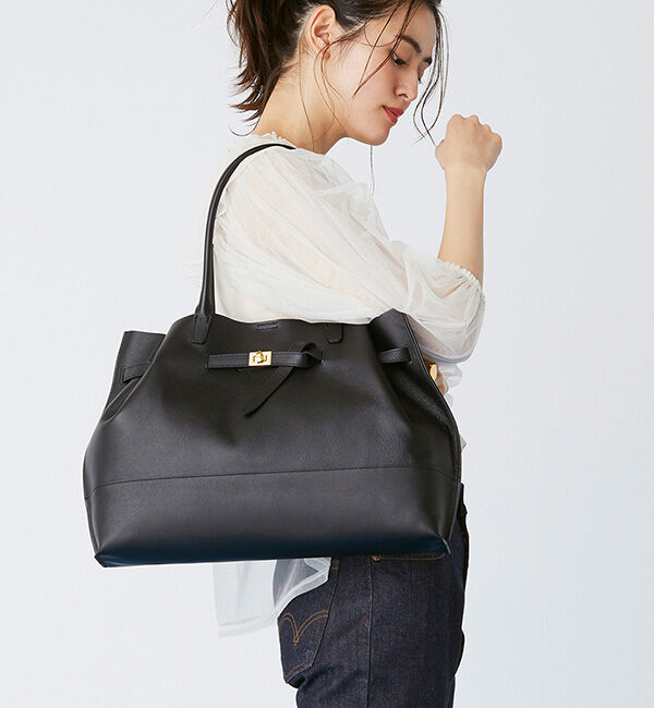 TOPKAPI TREASURE「シュリンクレザー ベルトデザインA4トートバッグ」|トートバッグ|