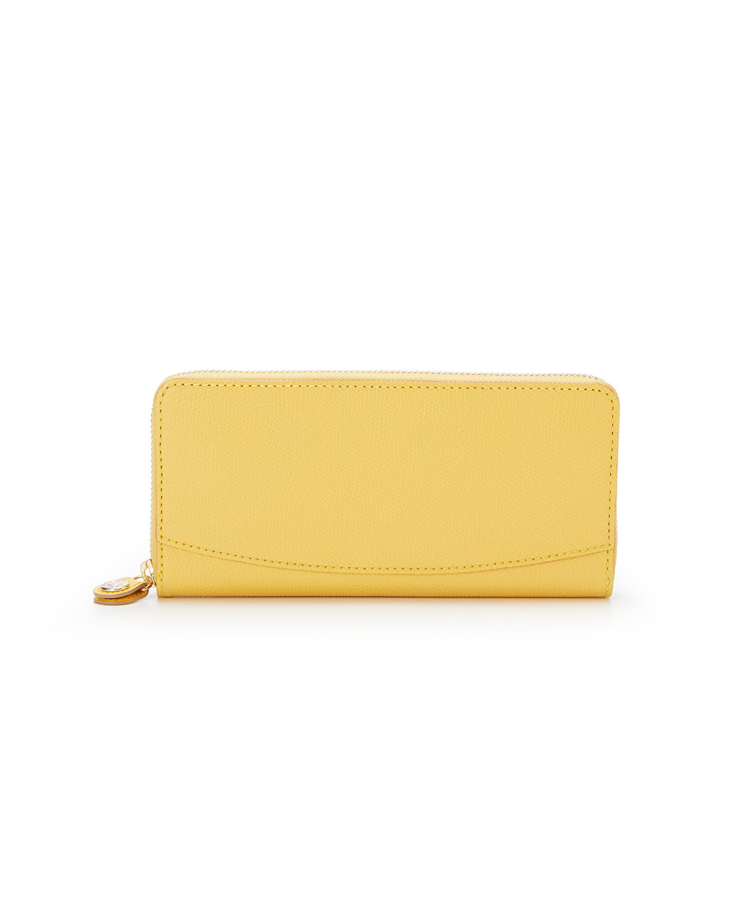 TOPKAPI 「[TOPKAPI]トプカピ 角シボ型押し・ ラウンド 長財布 COLORATO コロラート」|財布|イエロー