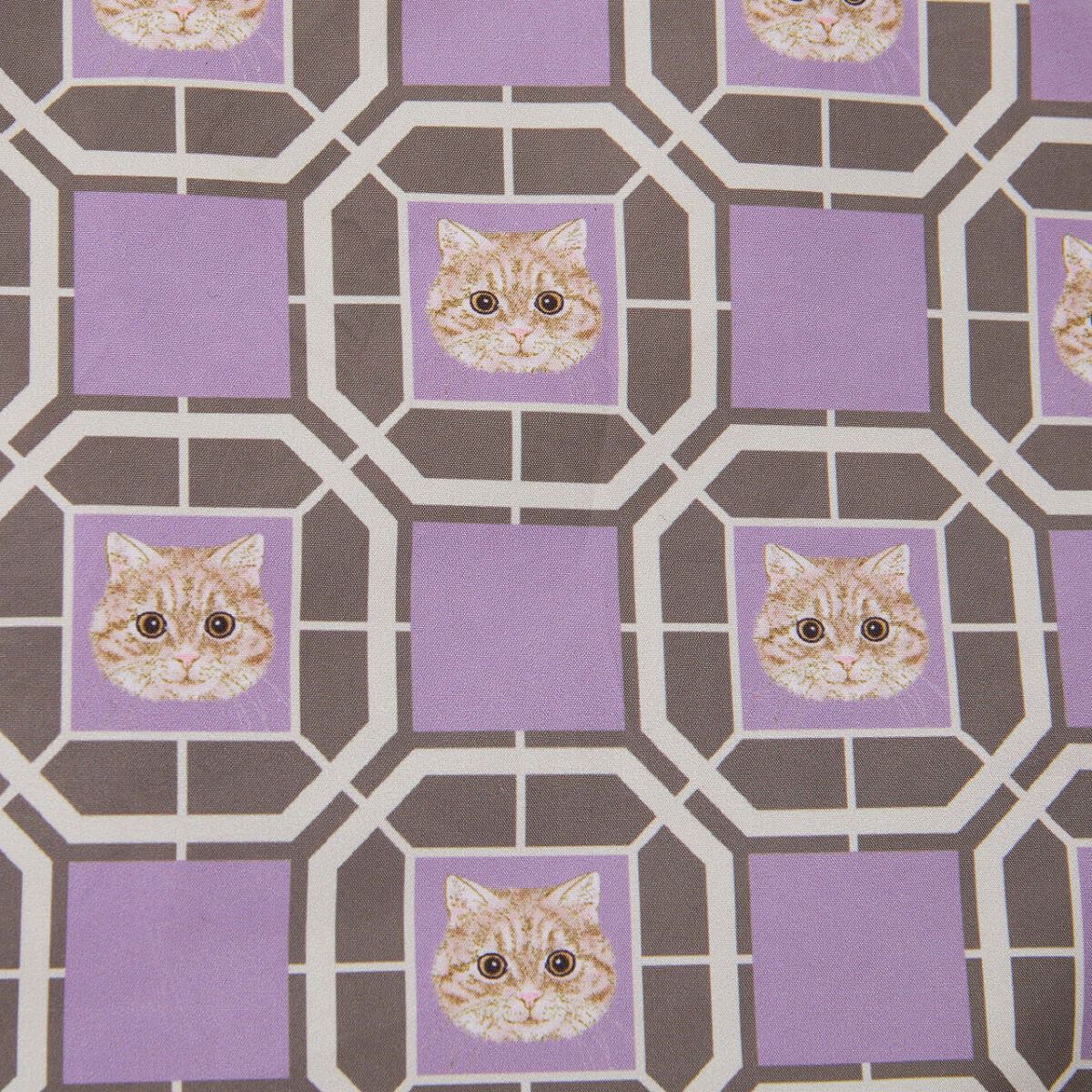 TOPKAPI TREASURE「【TREASURE TOPKAPI】ポケッタブル 猫 プリント エコバッグ」|トートバッグ|