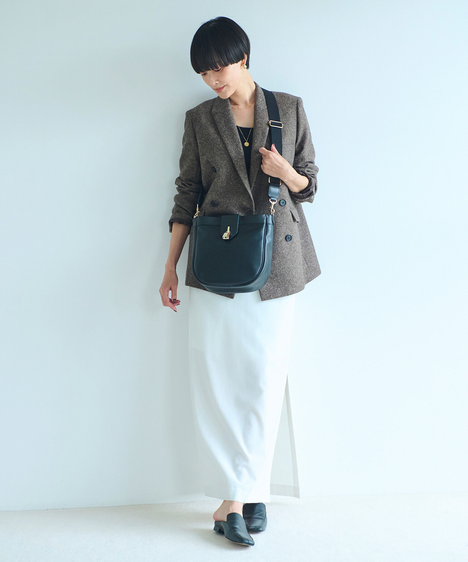 TOPKAPI BREATH「【Breath TOPKAPI】RIPPLE LOCK  リプルロック レザーコンビ ショルダー バッグ」|ショルダー・メッセンジャー|