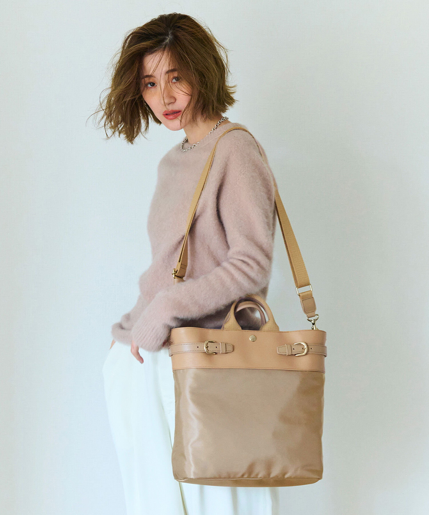 TOPKAPI BREATH「【Breath TOPKAPI】RIPPLE リプル ナイロン コンビ ベルト デザイン 3way リュック / バッグパック」|リュック|