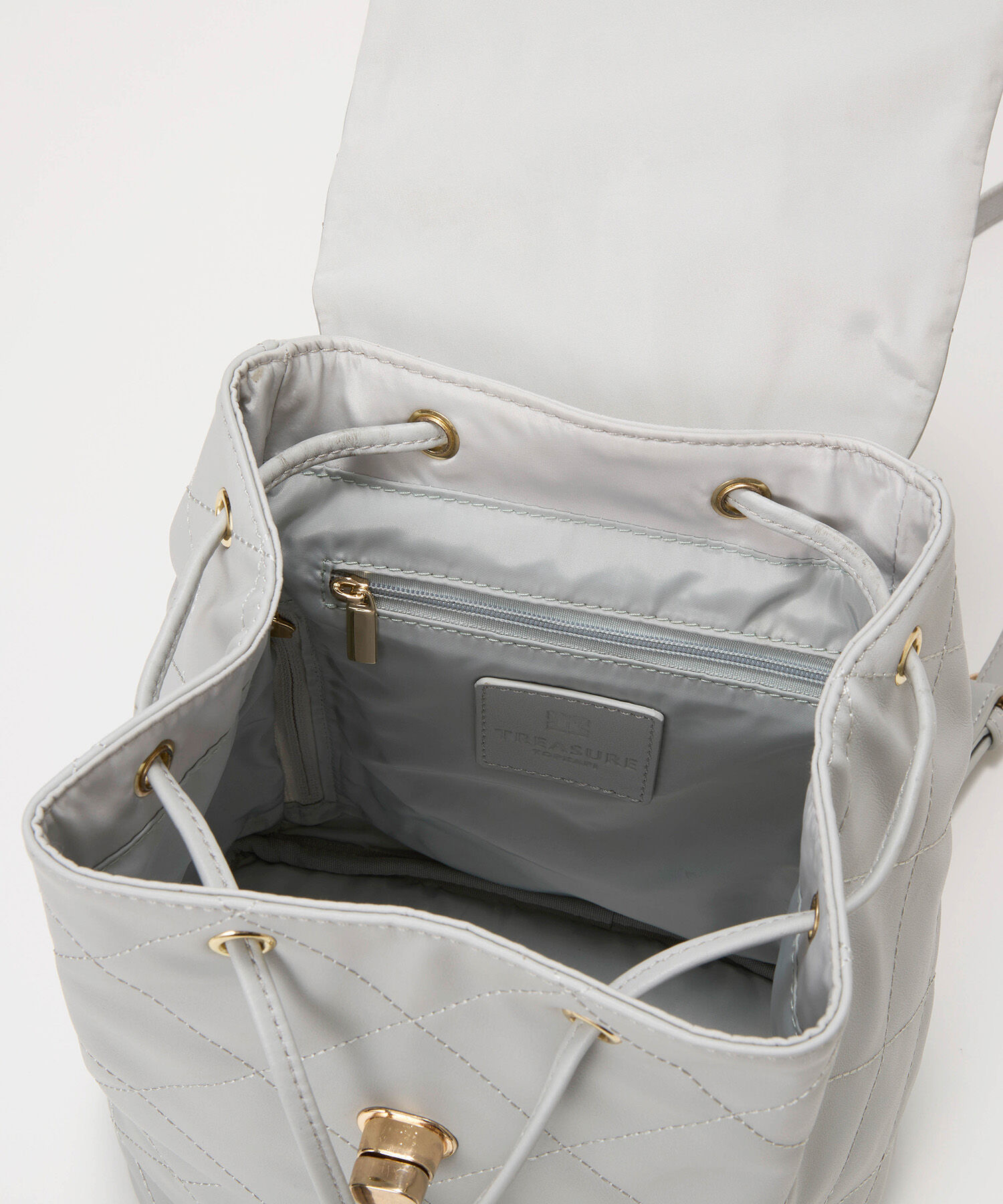 TOPKAPI TREASURE「【TREASURE TOPKAPI】ソフトレザー キルティング チェーン付き ミニ リュック」|リュック|