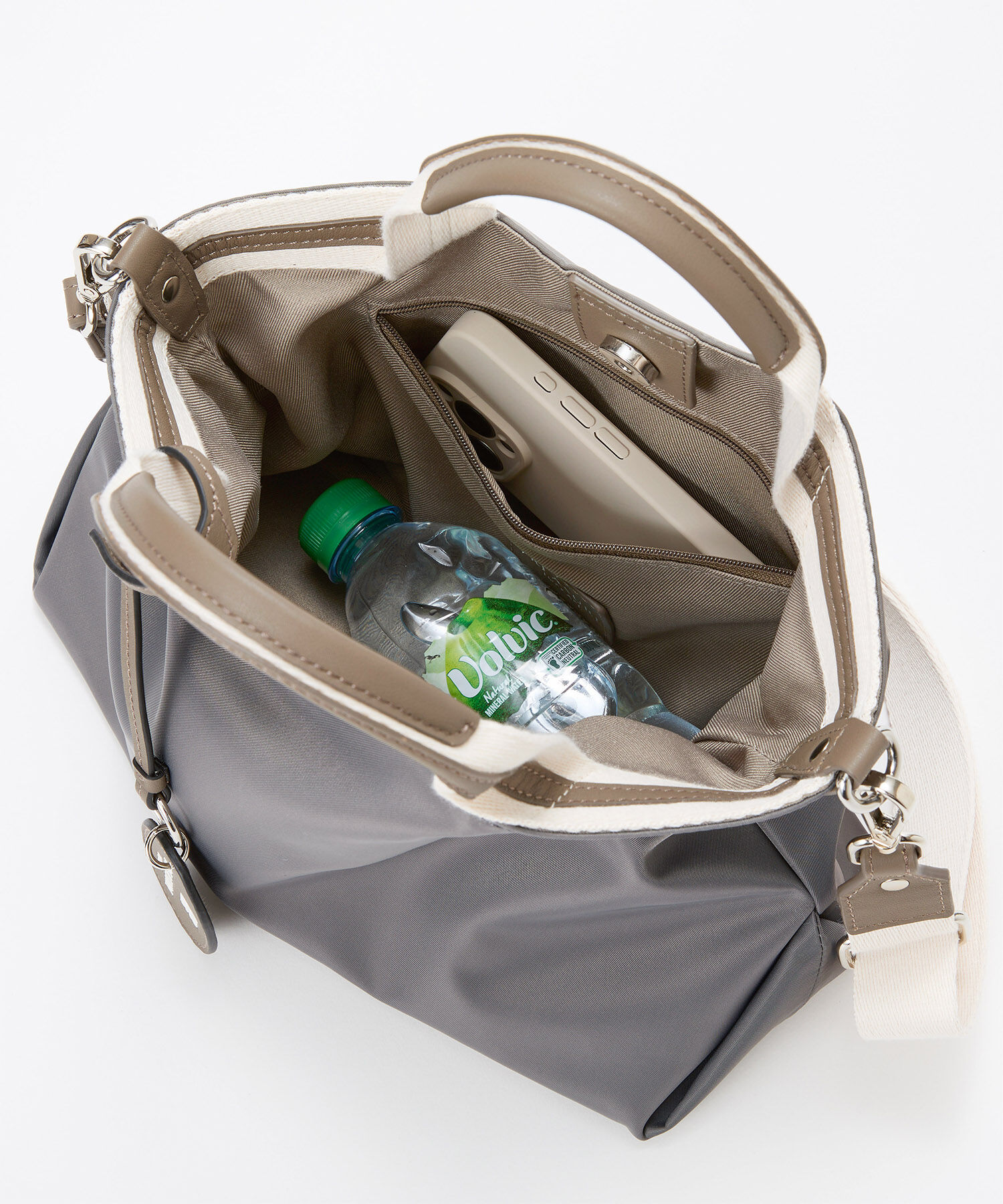 TOPKAPI BREATH「【TREASURE TOPKAPI】ストライプハンドル ナイロン 2way トートバッグ A4対応」|トートバッグ|