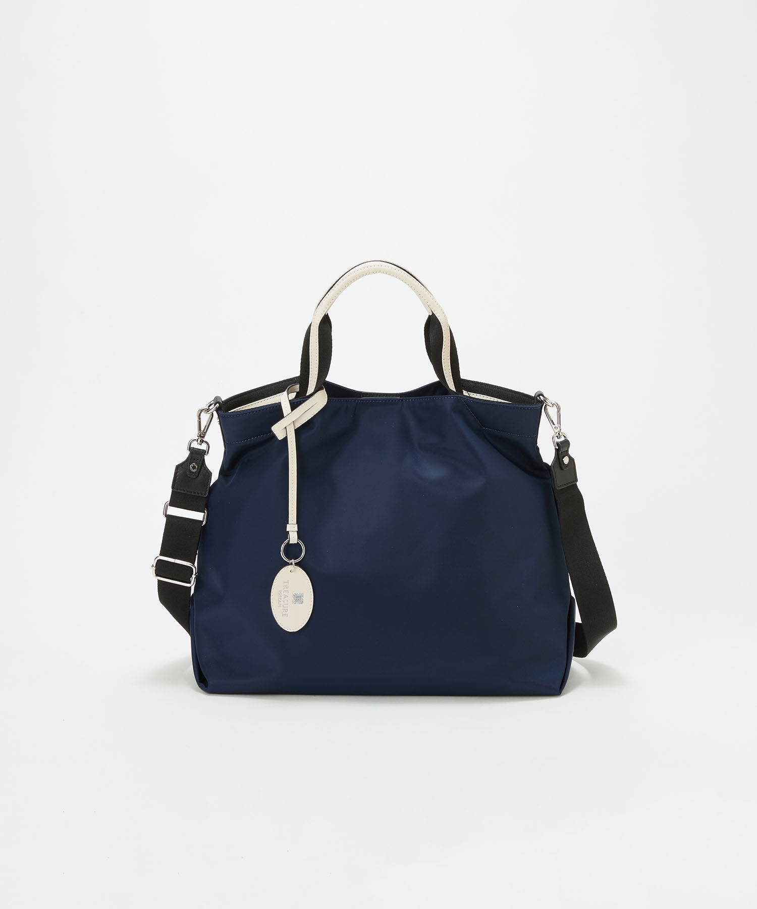 TOPKAPI BREATH「【TREASURE TOPKAPI】ストライプハンドル ナイロン 2way トートバッグ A4対応」|トートバッグ|