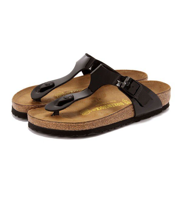 BIRKENSTOCK「【ビルケンシュトック】ギゼ/パテントブラック ビルコフロー/サンダル メンズ レディース」|サンダル|パテントブラック