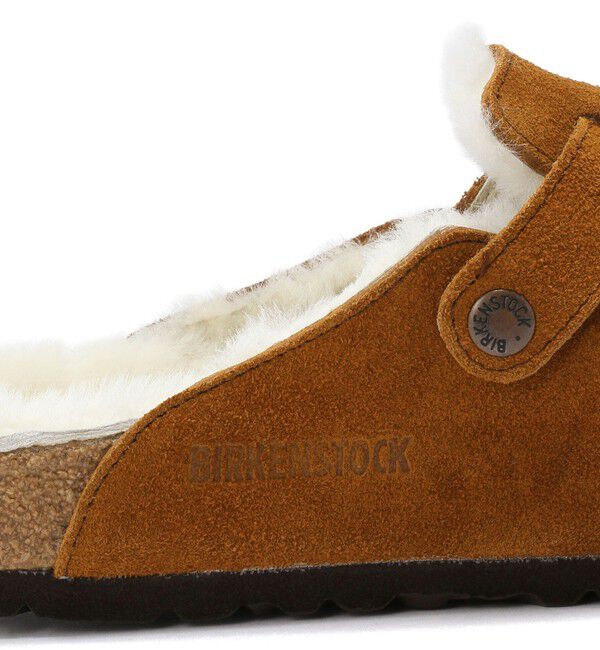 BIRKENSTOCK「【ビルケンシュトック】ボストン/ミンク スエードレザー シープスキン/クロッグ メンズ」|サンダル|