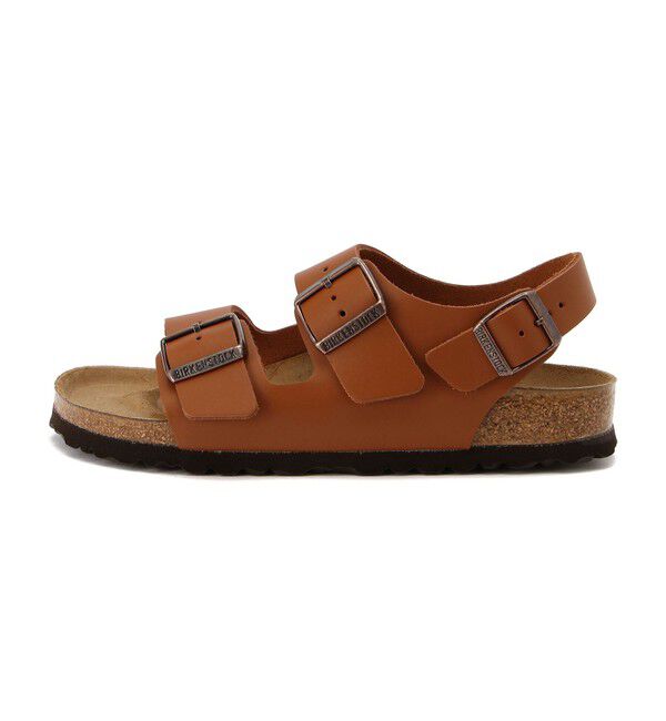 BIRKENSTOCK「【ビルケンシュトック】ミラノ/ジンジャーブラウン ナチュラルレザー/サンダル レディース」|サンダル|
