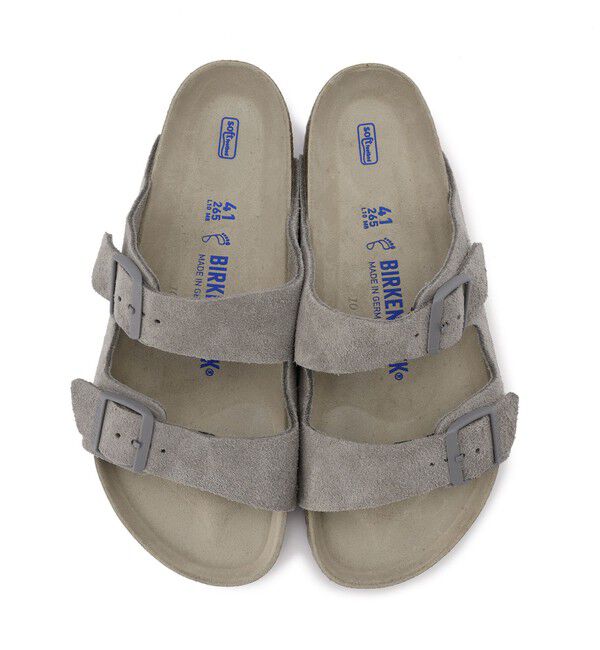 BIRKENSTOCK「【ビルケンシュトック】アリゾナ ソフトフットベッド/ストーンコイン スエードレザー/サンダル メンズ」|サンダル|