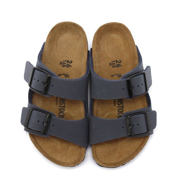 BIRKENSTOCK「【ビルケンシュトック】アリゾナ/ネイビー ビルコフロー ヌバックレザー/サンダル キッズ」|サンダル|