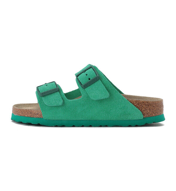 BIRKENSTOCK「【ビルケンシュトック】アリゾナ ソフトフットベッド/ボールドグリーン スエードレザー/サンダル」|サンダル|