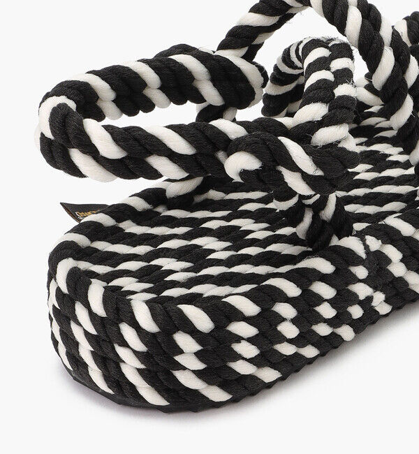 BOHONOMAD「【BOHONOMAD】タヒチ プラットフォーム/ブラック ホワイト/サンダル メンズ レディース」|サンダル|