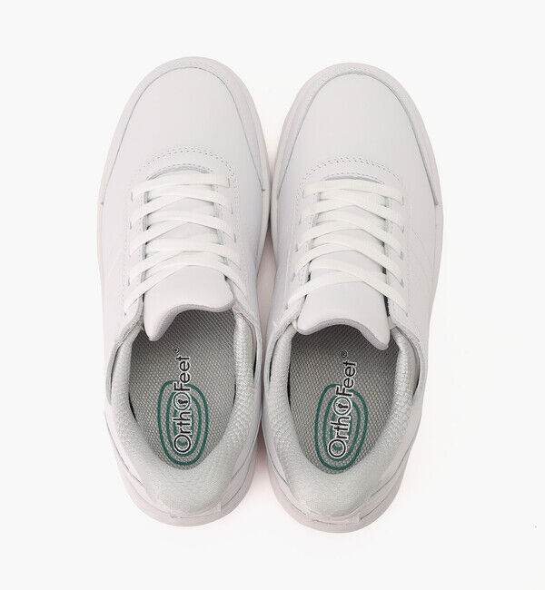 Orthofeet「【オーソフィート】ワンダー ミディアム/ホワイト ナチュラルレザー/シューズ レディース」|スニーカー|