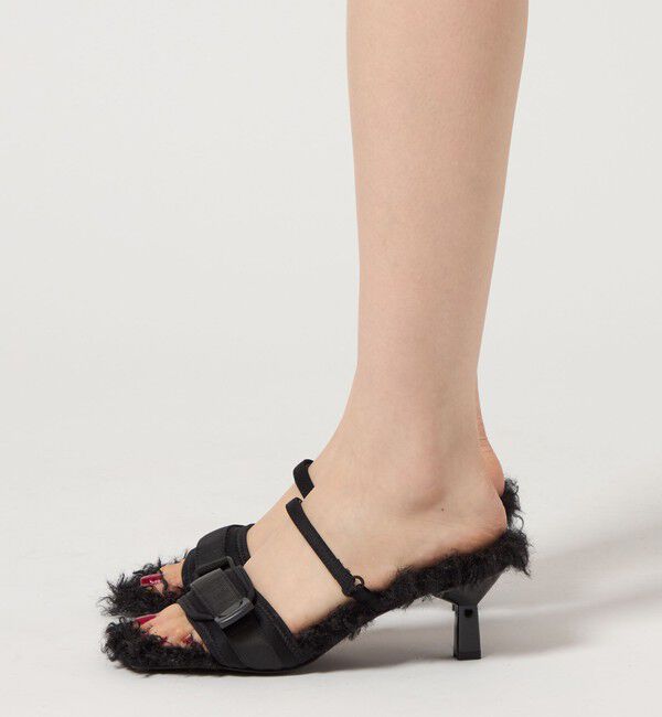 ODETTE E ODILE「＜SY＞ ヒールアップフェイクファー サンダル55&uarr;」|サンダル|