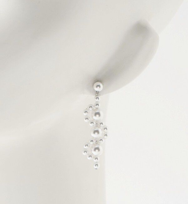 UNITED ARROWS「【別注】＜IRIS 47＞イミテーションパール WAVE ピアス」|ピアス|