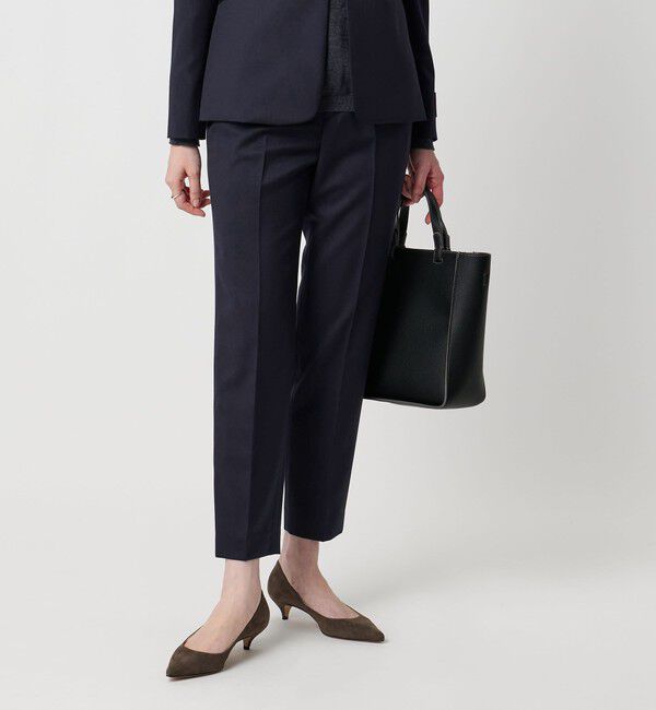 UNITED ARROWS「CANONICO スリムテーパードパンツ」|スラックス|NAVY