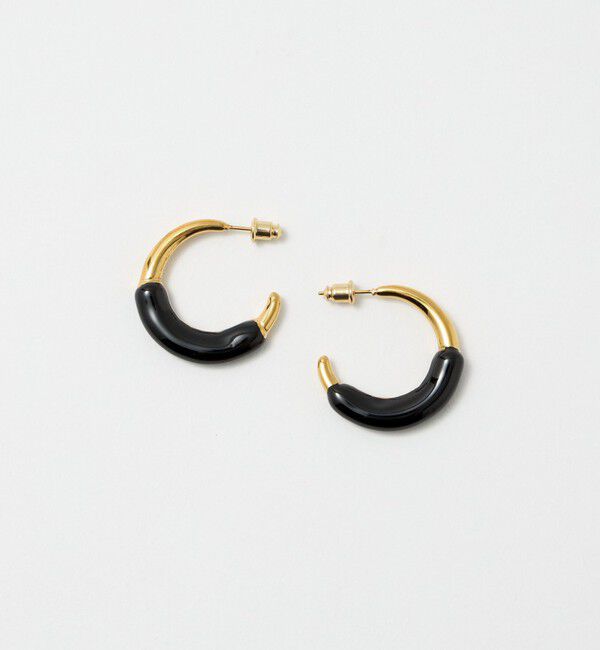 UNITED ARROWS「EPO フープ ピアス」|ピアス|BLACK