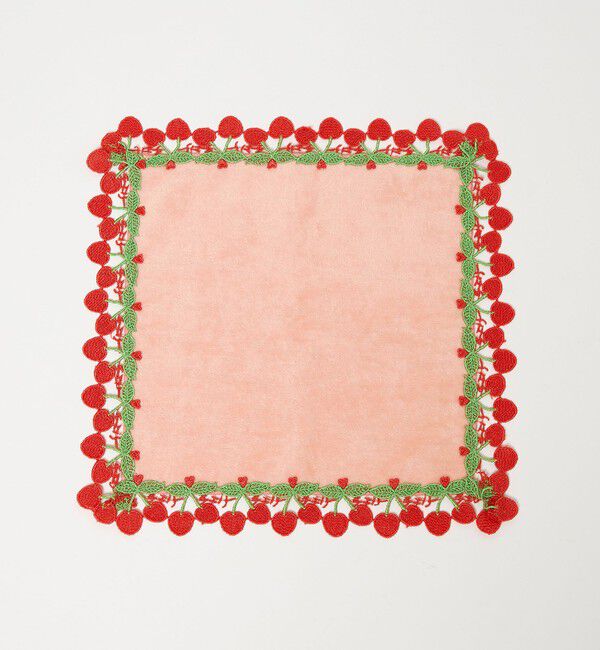 UNITED ARROWS「＜近沢レース店＞さくらんぼ ハンカチ」|ハンカチ|