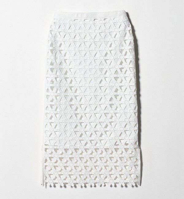 UNITED ARROWS「コード  エンブロイダリー タイトスカート」|スカート|