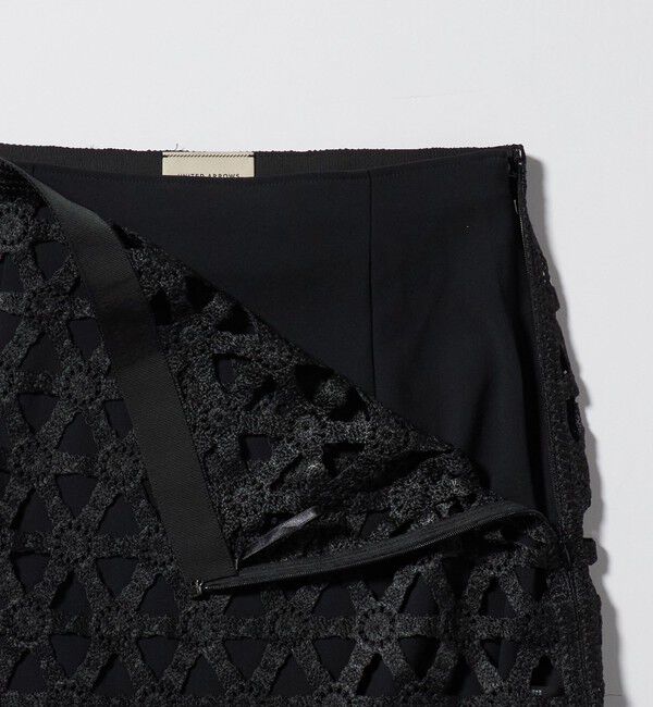 UNITED ARROWS「コード  エンブロイダリー タイトスカート」|スカート|