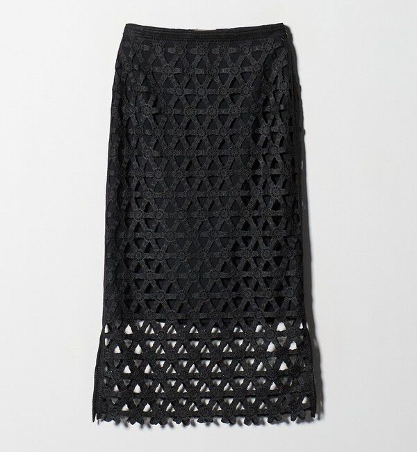 UNITED ARROWS「コード  エンブロイダリー タイトスカート」|スカート|