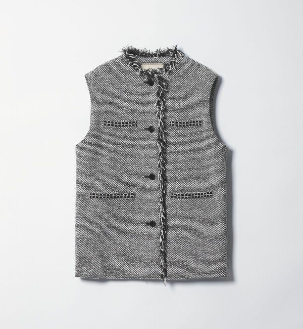 UNITED ARROWS「2トーン ツイードライク ベスト」|ベスト・ジレ|