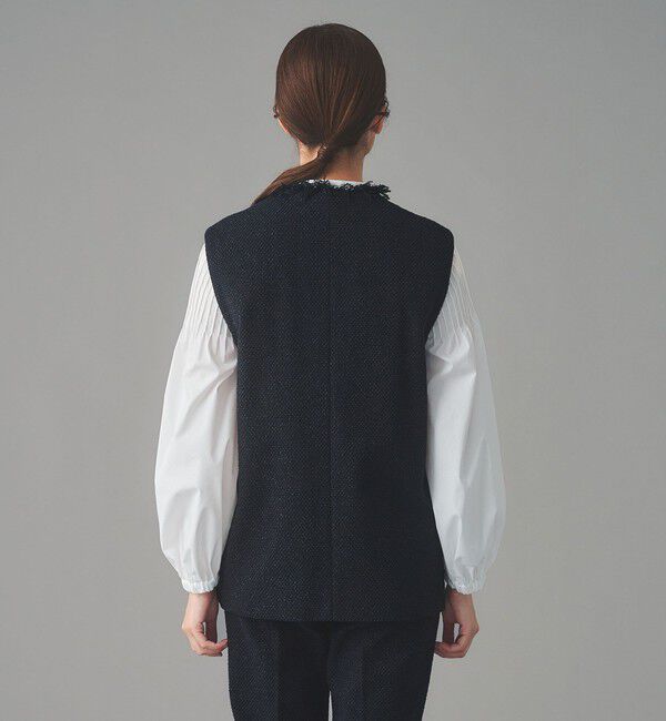 UNITED ARROWS「2トーン ツイードライク ベスト」|ベスト・ジレ|