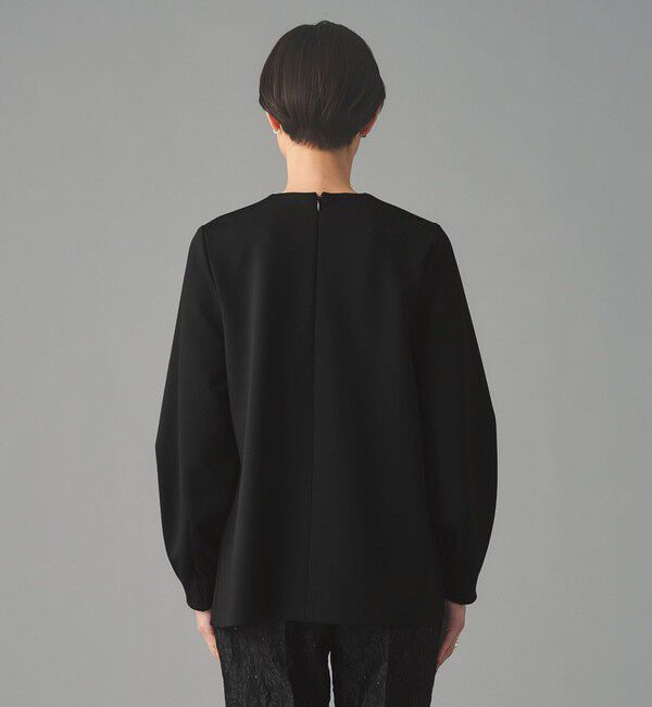 UNITED ARROWS「SPONGY クルーネック ギャザー ブラウス」|シャツ・ブラウス|