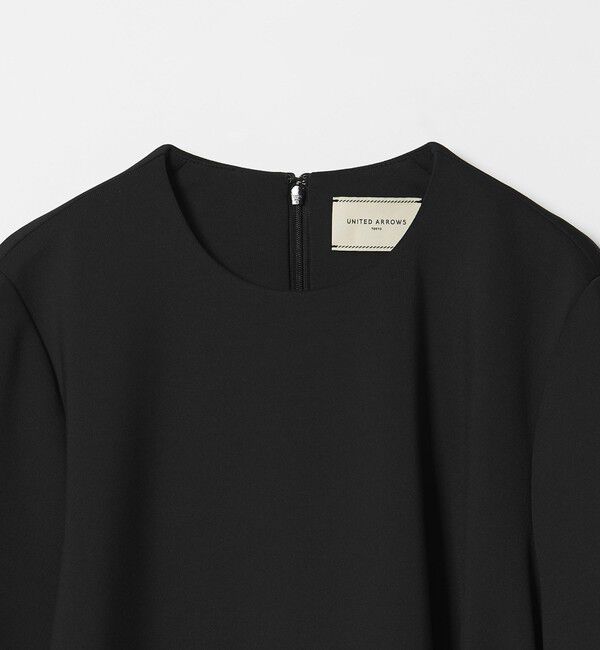 UNITED ARROWS「SPONGY クルーネック ギャザー ブラウス」|シャツ・ブラウス|
