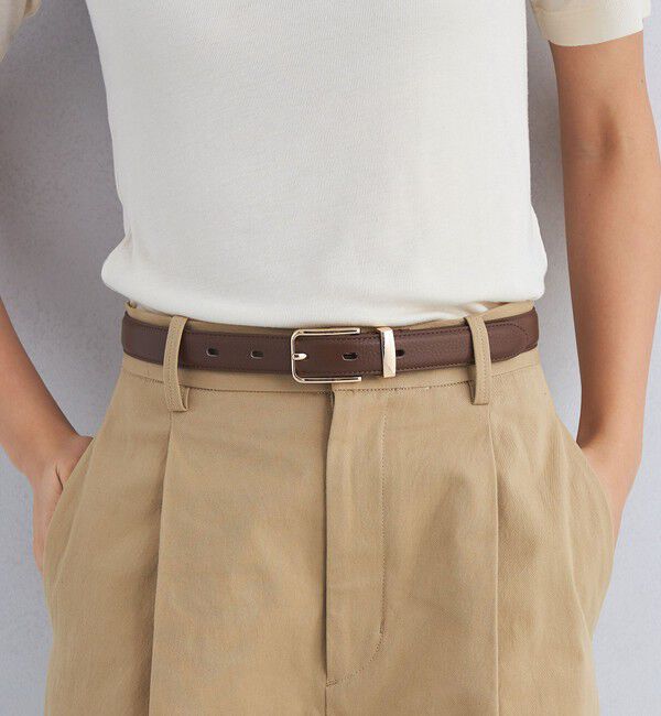 UNITED ARROWS green label relaxing「ステッチメタルサルカン ベルト」|ベルト|DK.BROWN