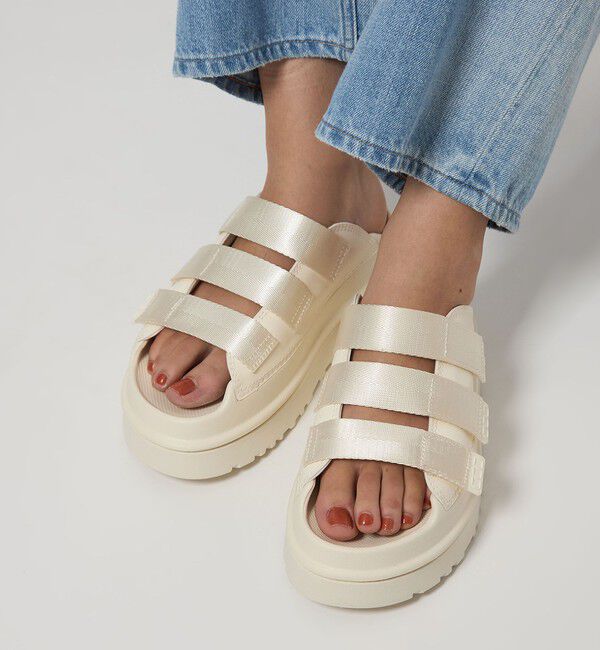UNITED ARROWS green label relaxing「＜UGG＞ゴールデングロウ スライド サンダル」|サンダル|OFF WHITE