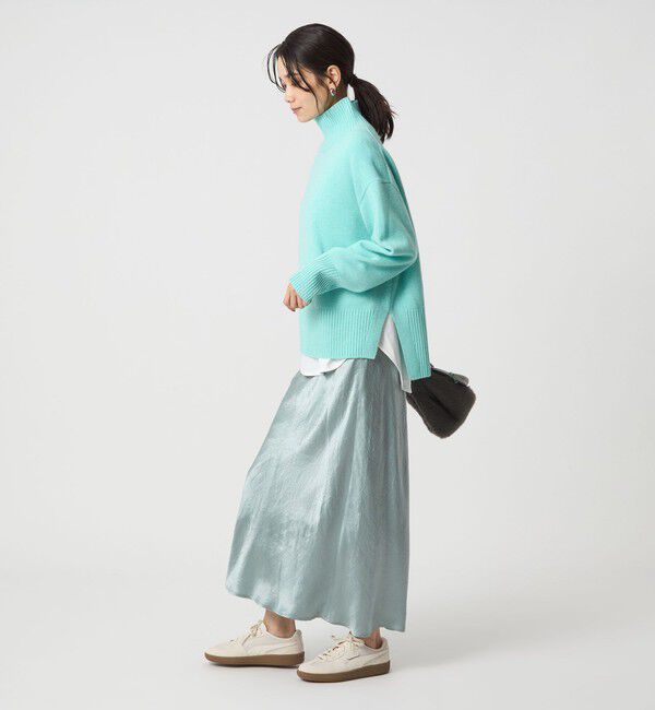 UNITED ARROWS green label relaxing「サテン ナロー スカート」|フレア|